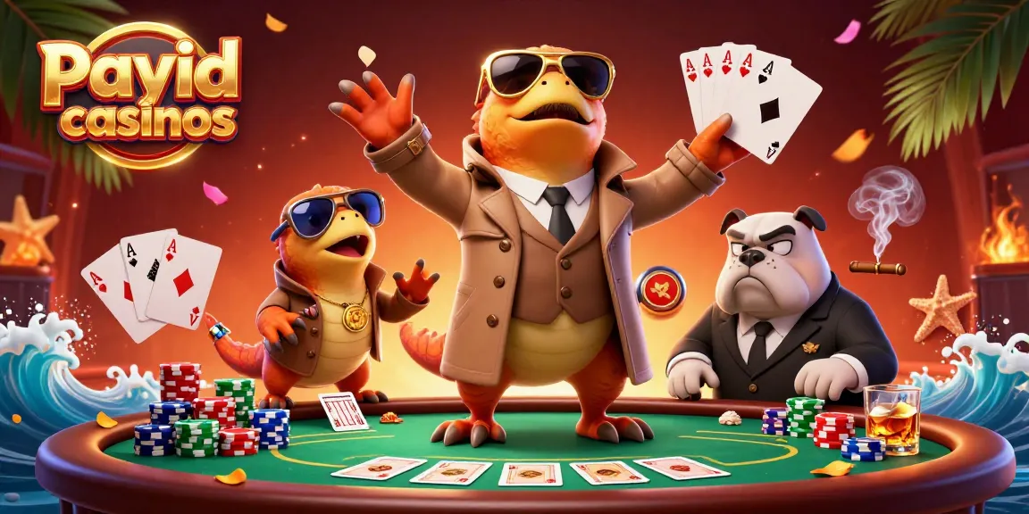Three raptors in a trench coat hilarious attempt at casino entry at payid casinos with poker elements.